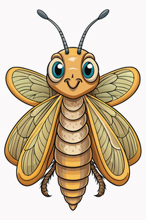 可爱卡通蜜蜂插画