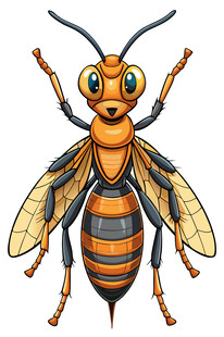 可爱卡通大黄蜂形象