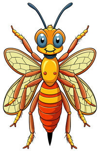 可爱卡通大黄蜂形象