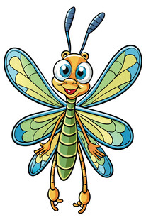 可爱卡通蜻蜓形象