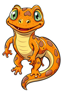 可爱卡通小壁虎