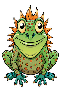 可爱卡通青蛙插画