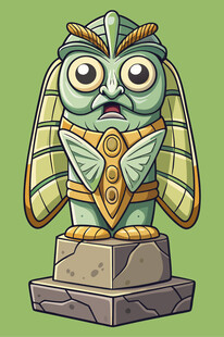 古埃及风格甲虫雕像