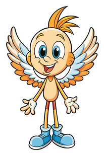 可爱小鸟卡通形象