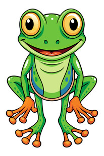 可爱青蛙卡通形象