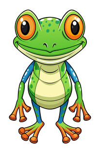 可爱卡通青蛙形象