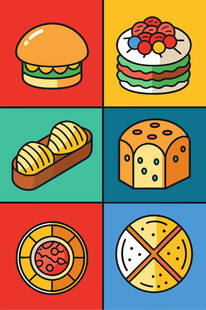 多彩美味的各式烘焙食品