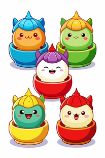 可爱卡通不倒翁玩具