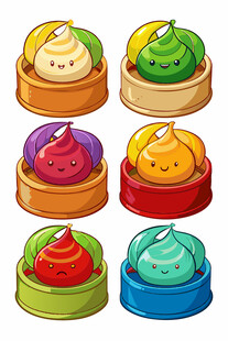 多彩美味纸杯蛋糕