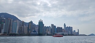 中国香港南丫岛香港城市海滨风光