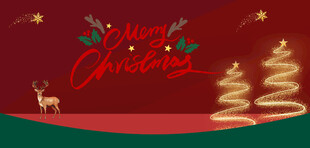 圣诞节日装饰背景图