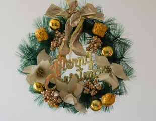 天使装饰圣诞花环