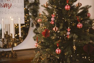 装饰精美的圣诞树