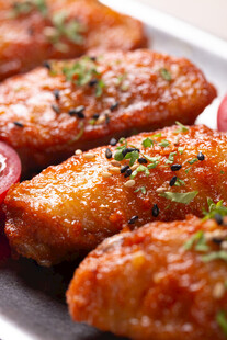 美味烤鸡翅 香气诱人