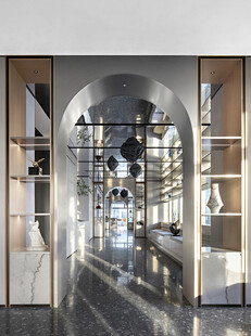 现代时尚拱形玻璃室内空间