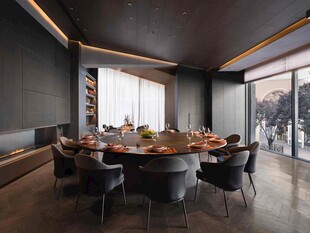 现代简约风格餐厅室内场景