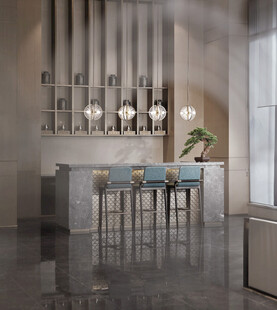 现代简约风开放式厨房吧台