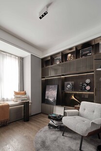 现代简约风书房一角