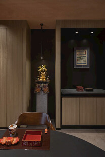 中式雅致茶室一角