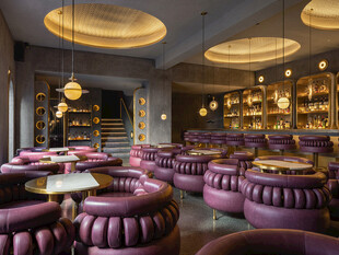 奢华紫色系休闲室内空间