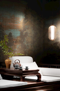 中式禅意茶室静谧空间