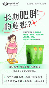 长期肥胖危害宣传海报