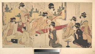 古代宴饮场景图