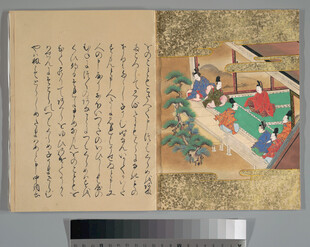 古代人物场景绘画