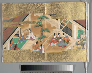 日本传统绘卷场景