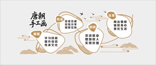 简约中式年历插画设计