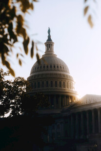 美国国会大厦黄昏景象