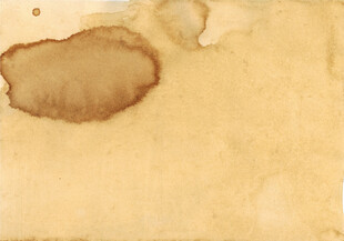 陈旧纸张上的污渍痕迹