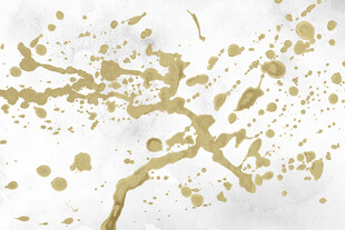 金色泼墨树枝艺术纹理