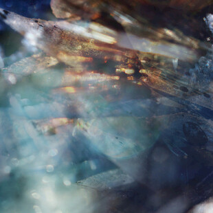 梦幻蓝色抽象光影画面