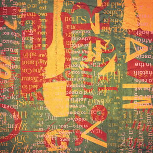 复古多彩文字艺术背景图