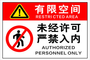 有限空间禁止未经许可进入