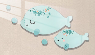 可爱鲸鱼造型装饰小物件