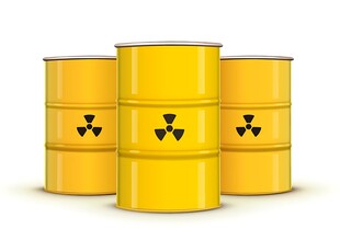 黄色放射性物质存储桶