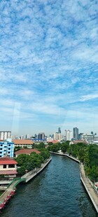 泰国曼谷芭提雅城市河畔风光