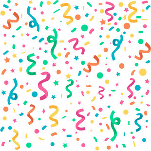 缤纷五彩派对装饰背景图