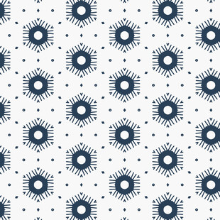 蓝白几何图案无缝背景