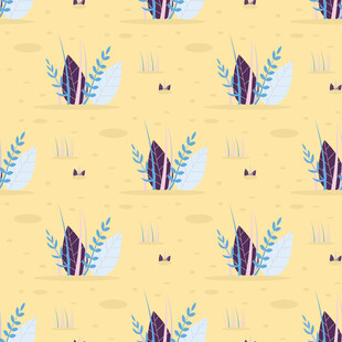 几何叶子图案背景图