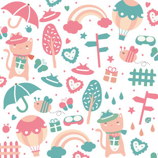 可爱卡通童趣图案集合