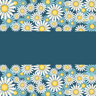 小雏菊图案背景设计