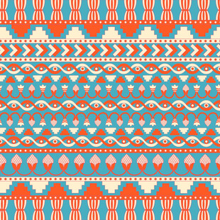 民族风几何图案纹理背景