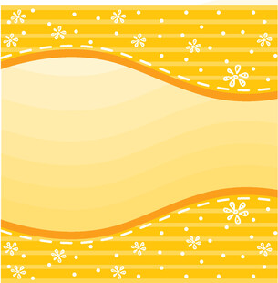 黄色条纹雪花背景图案