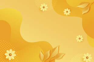 金黄花卉背景图