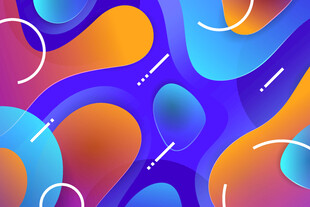 多彩流体渐变抽象背景图