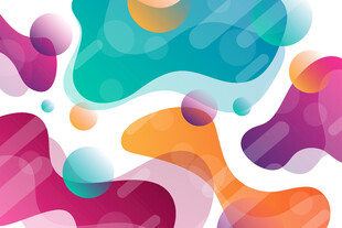 多彩流体抽象图案背景