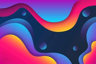 炫彩流动渐变抽象艺术图案